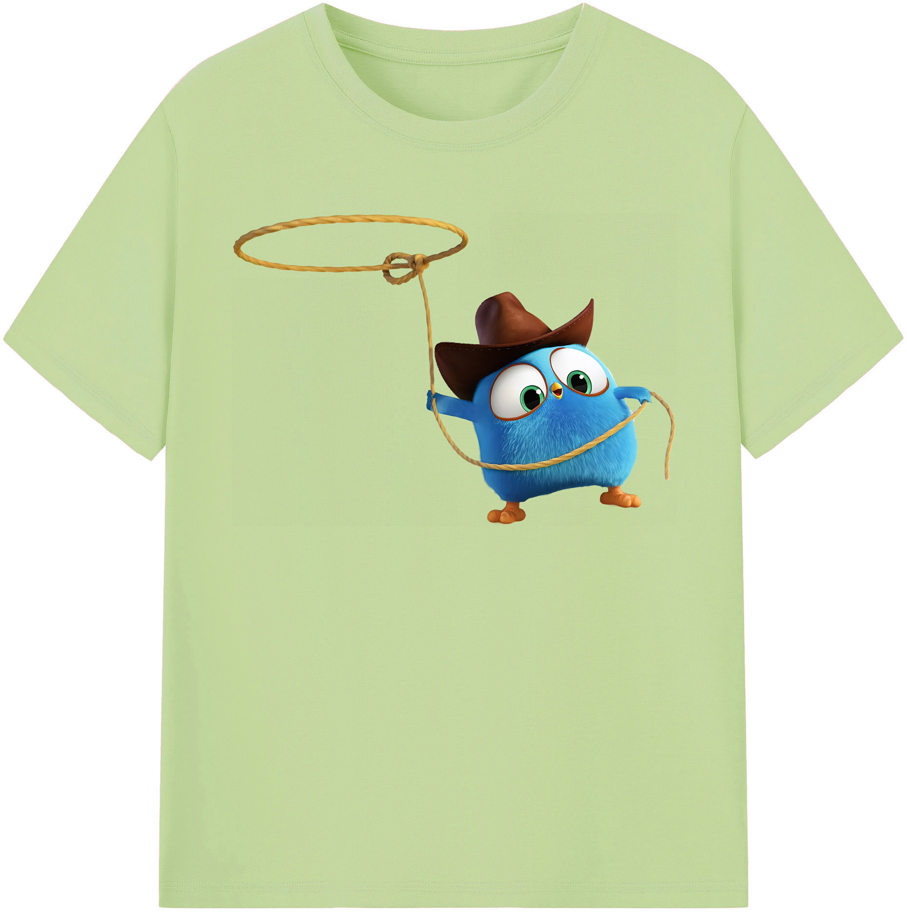（画像用） Angry Birds アングリーバード 綿100％半袖Tシャツ（フロントプリント）